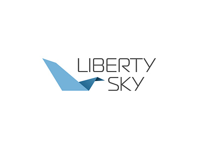 LibertySky Logo art branding design icon illustration vector web