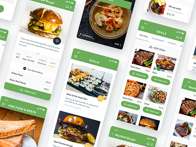 Food App animation app design icon type ui ux 品牌 平面 插图 设计
