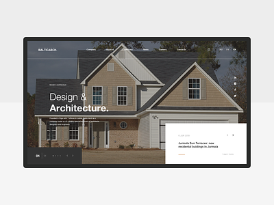 Architecture animation app design type ui ux web website 平面 插图 设计