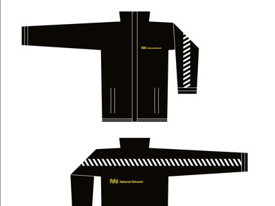National Network Identity branding coat graphic design identity rail railway transport uniform