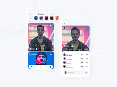 Instagram Soft re-Design aplikasi design indonesia instagram instagram banner instagram post instagram stories instagram template mobile neumorphism ux ux ui ux challenge ux design