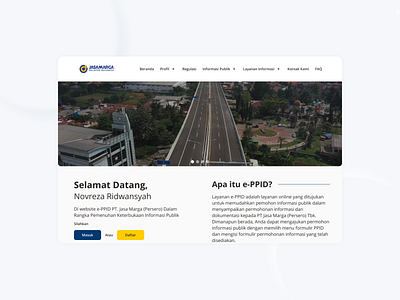 [OFFICIAL] PT Jasa Marga Tbk - ePPID aplikasi branding design illustration indonesia jasa jasamarga logo marga mobile road tol ui ux challenge ux design