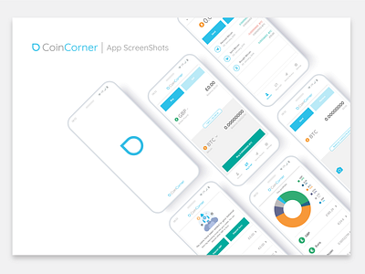Coincorner New App android apple bitcoin bitcoin exchange branding clean coincorner crypto cryptocurrency design digital currency illustration mobile app ui