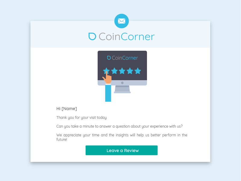 Review Coincorner Email Template