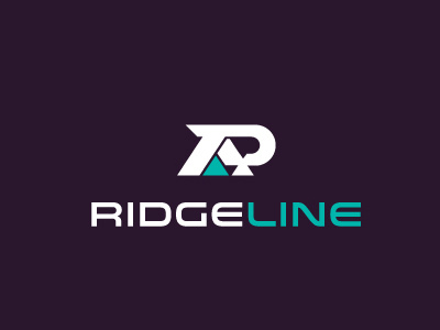 Ridge Line arrow fast green initial r line mountain pyramid