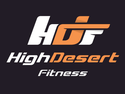 High Desert Fitness creative desert fitness hdf high initials typography
