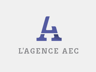 Lagence Aec a initials l lagence latter mark typography
