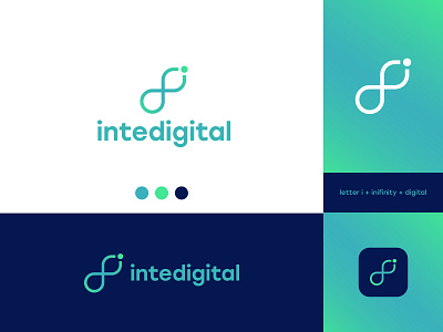 intendigital - modern outline logo design