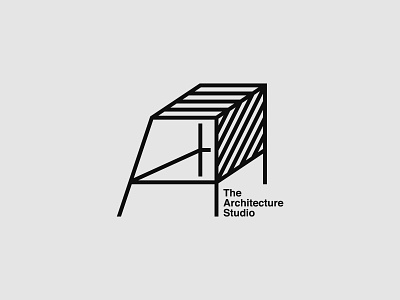 The Architecture Studio Logo 3d architecture branding branding design business company design icon identity lettermark logo logodesign logomark logotype minimal modern monogram simple studio studio logo