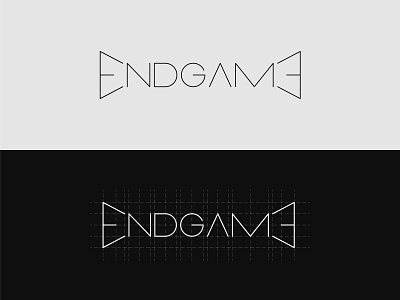 ENDGAME Minimalist Logotype brand branding business clever company identity lettermark logodesign logotype mark minimal minimalism minimalist minimalistic modern monogram simple symbol wordmark wordmark logo