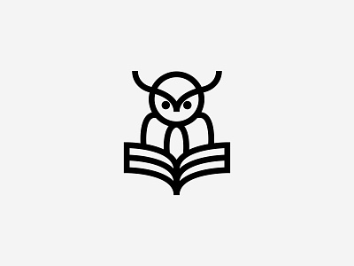 Owl Book bold book brand identity branding design icon intelligence line logo logomark logotype minimal modern owl read simple symbol visual identity