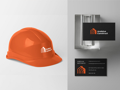 Andalus Construct Brand Identity brand identity branding brandmark business card company construction design icon logo logotype mark modern simple symbol visual identity