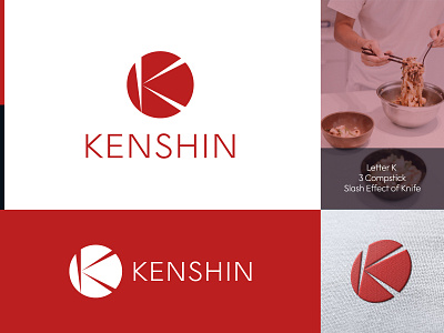 Kenshin - Chef Personal Brand Logo a b c d e f g h i j k l m n brand branding chef design icon identity logo logomark logotype mark modern o p q r s t u v w x y z personal simple symbol visual