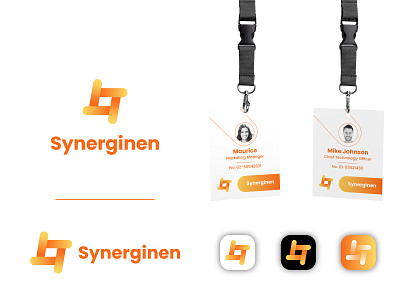 Synerginen - Logo Design abstract branding company design development icon identity internet logo logomark logotype mark modern saas simple software synergy tech technology vector