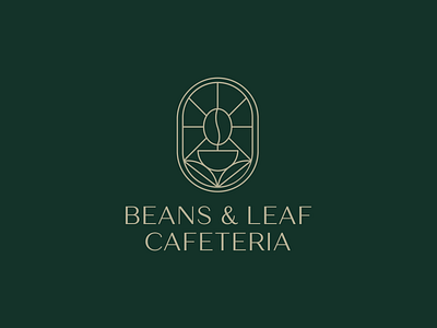 Beans & Leaf Cafeteria - Logo Design Concept