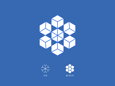 Ice Block Logo Design abstract block box brandmark brick build chain cold cube design geometry hexagon ice logo logomark mark modern polygon square symbol
