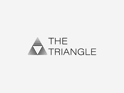The Triangle Logo Design abstract black and white branding design geometric geometrical geometry logo logomark mark modern monochrome pyramid shape simple symbol timeless triangle