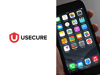 Usecure - Security Service App app icon app logo brand identity brandmark graphic design letter u lettermark logo logo design logomark mark mobile application modern logo negative space secure security simple startup business company symbol tech startup technology branding