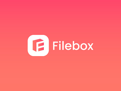 Filebox Logo Design Concept app brand branding cloud storage design file file sharing hosting icon identity logo logomark mark minimalist modern simple software storage symbol unique