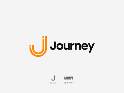 Journey Logo Design Concept brand branding business cargo design iconic identity letter j lettermark logistics logo logomark minimalist modern simple software startup tech company technology transport
