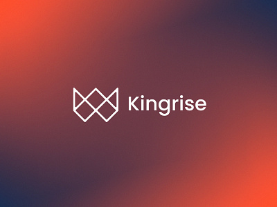 Kingrise - IT Service logo design, icon, identity