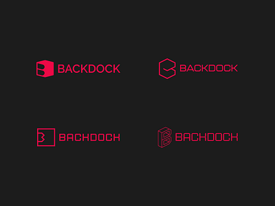 Backdock Logo Explorations app icon box brand identity branding inventory management items letter b lettermark logo concept logo design logomark mark modern saas simple startup symbol tech business technology warehouse