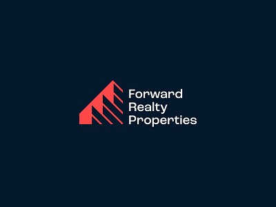 Forward Realty Properties - Logo Design abstract agency brand identity branding business company geometric grow house iconic investment logo design logomark modern properties property real estate realty simple visual branding