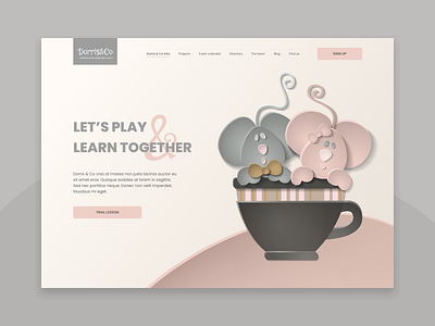 Landing page for childhood development center