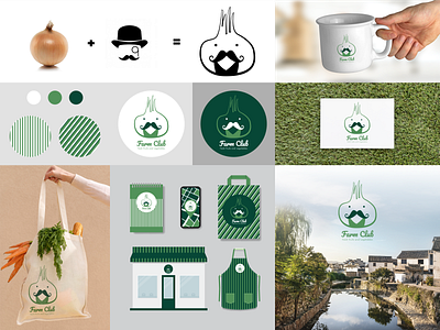 Logo  & a brand identify elements for a farm business