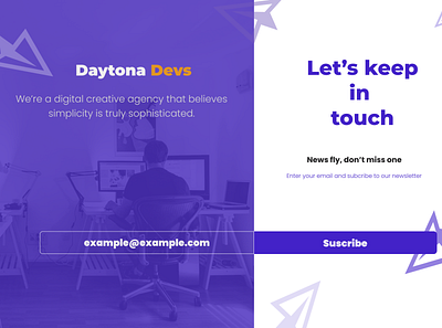 DaytonaDevs Newsletter css daytona developer html newsletter web development
