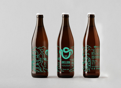 Orelluda - Craft Beer - Stout Ale branding design graphic design illustration logo packaging packaging design vector