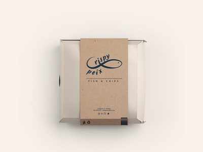 Crispy Peix - Fish & Chips · Visual Identity branding design graphic design logo packaging packaging design