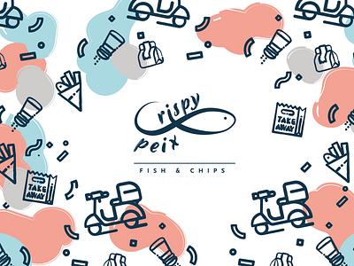 Crispy Peix - Visual Identity branding design graphic design icons logo vector