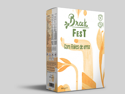 Break fest - Packaging art cereals design gluten free graphic design illustration packaging packaging design