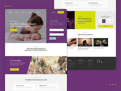 Charity Re-Design adobe xd homepage website
