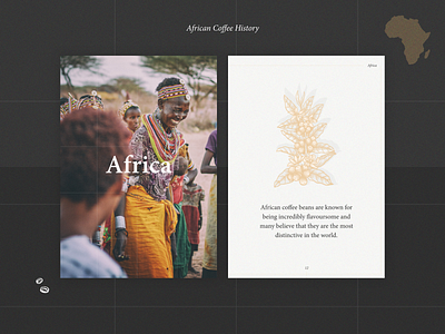 African Coffee Booklet africa booklet coffee graphic layout