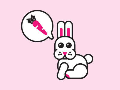 Yes, Another Rabbit bunny carrot cute paws pink rabbit
