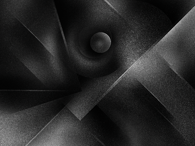 Shards abstract ball black and white brush crash dark drawing geometric grain greyscale illustration mirror procreate shard sphere