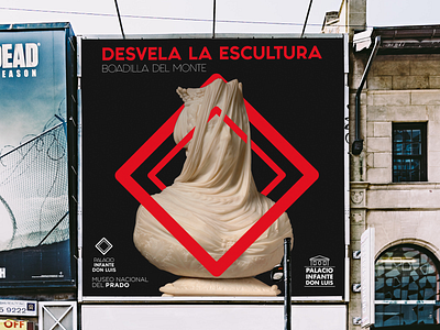 Street square poster advertisement cultural lab graphic desgin poster sculpture