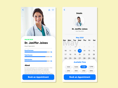 Online Doctor Appointment - Mobile App app case study design research design thinking redesign ui ux ux case study ux design uxcasestudy