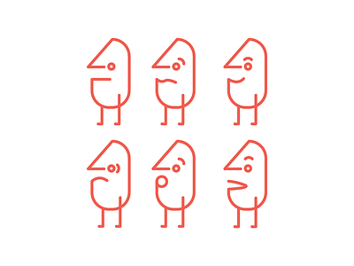 Character Ideas character cute emotion flexible illustration line red