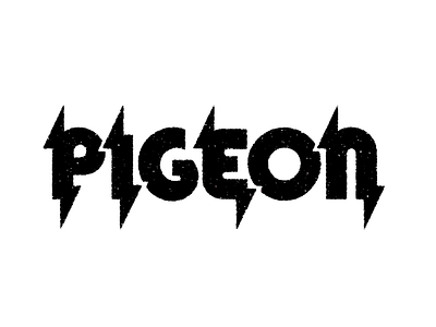 Pigeon bolt gritty logo metal modified type