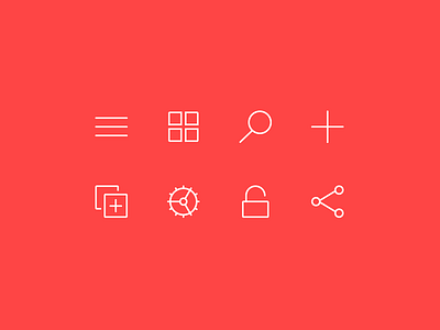 Interface Icons app glyphs icons illustration ios minimal ui