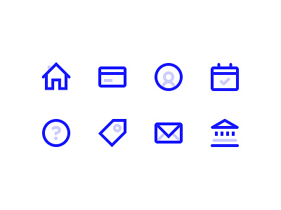 Payment Icons bank glyphs icons illustration minimal payment ui