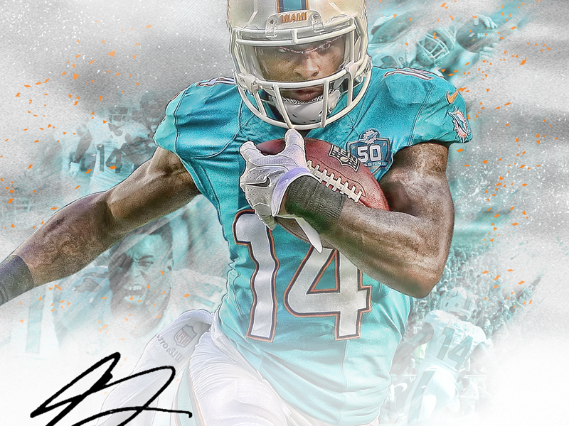 Juice dolphins football photo print sports