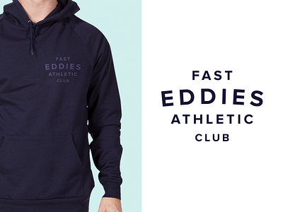 Fast Eddies branding gym logo minimal print sports