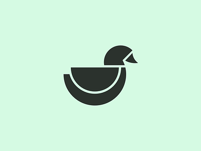 Duck bird duck illustration logo minimal