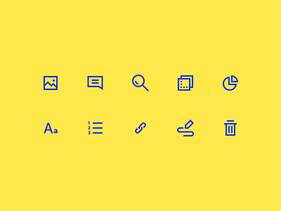 Editor Icons app editor glyphs icons illustration minimal text ui