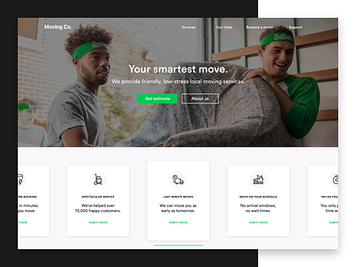 Your smartest move minimal moving redesign ui ux website