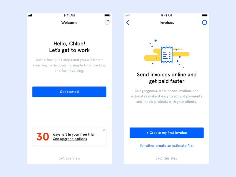 Invoice App by TJ Weigel on Dribbble